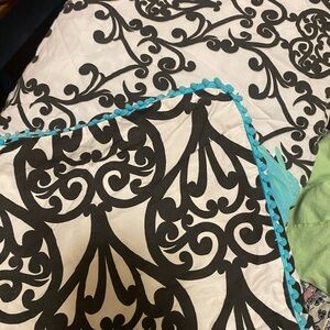 dELiA*s Black and White Patterned Full Duvet Set